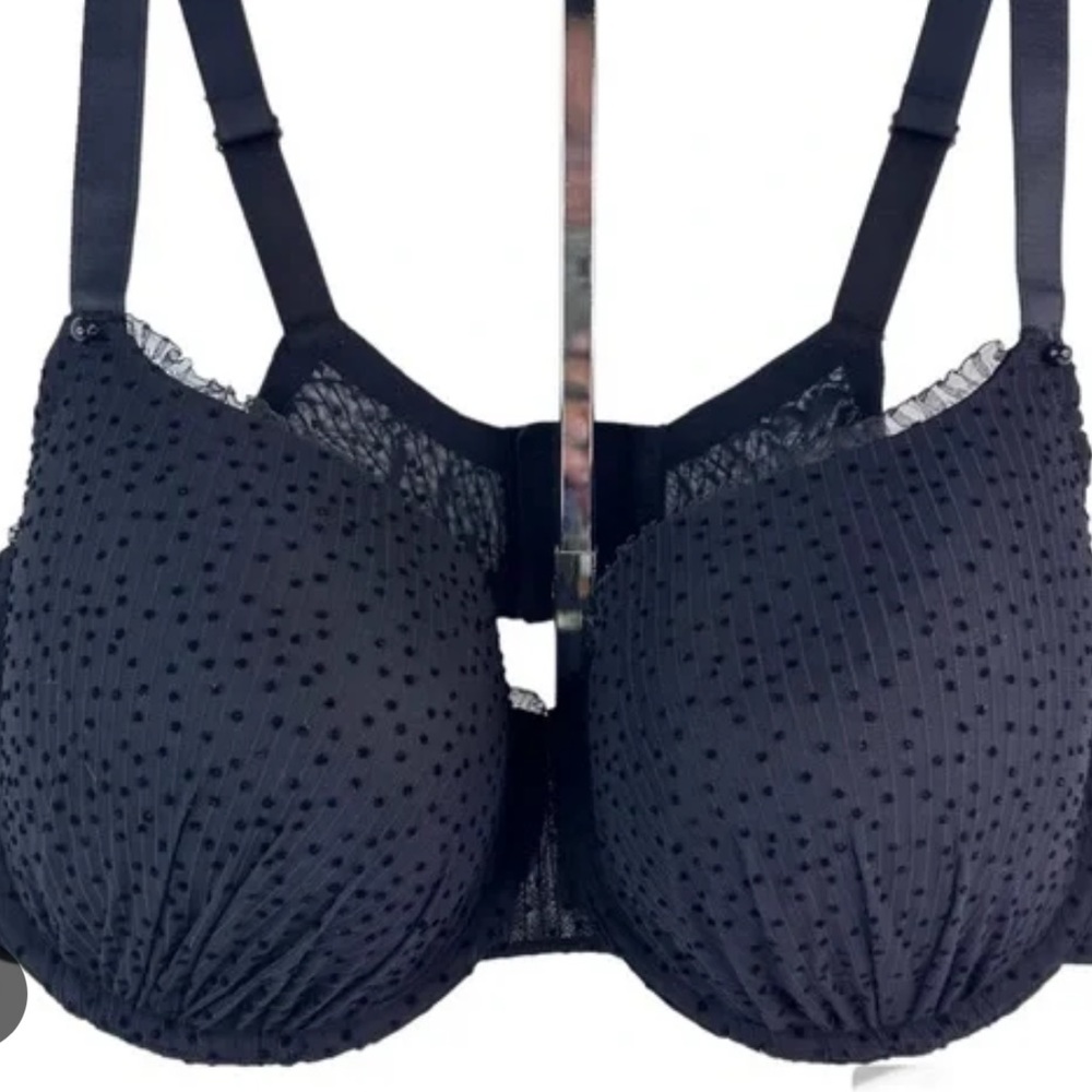 Savage X Fenty Women’s Black Polka Dot Bra size 40DDD